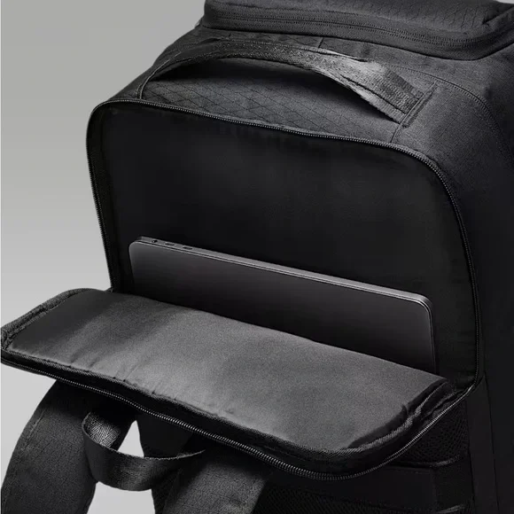 Jordan Black Tactical Backpack with Structured Design - Picture 5 of 10